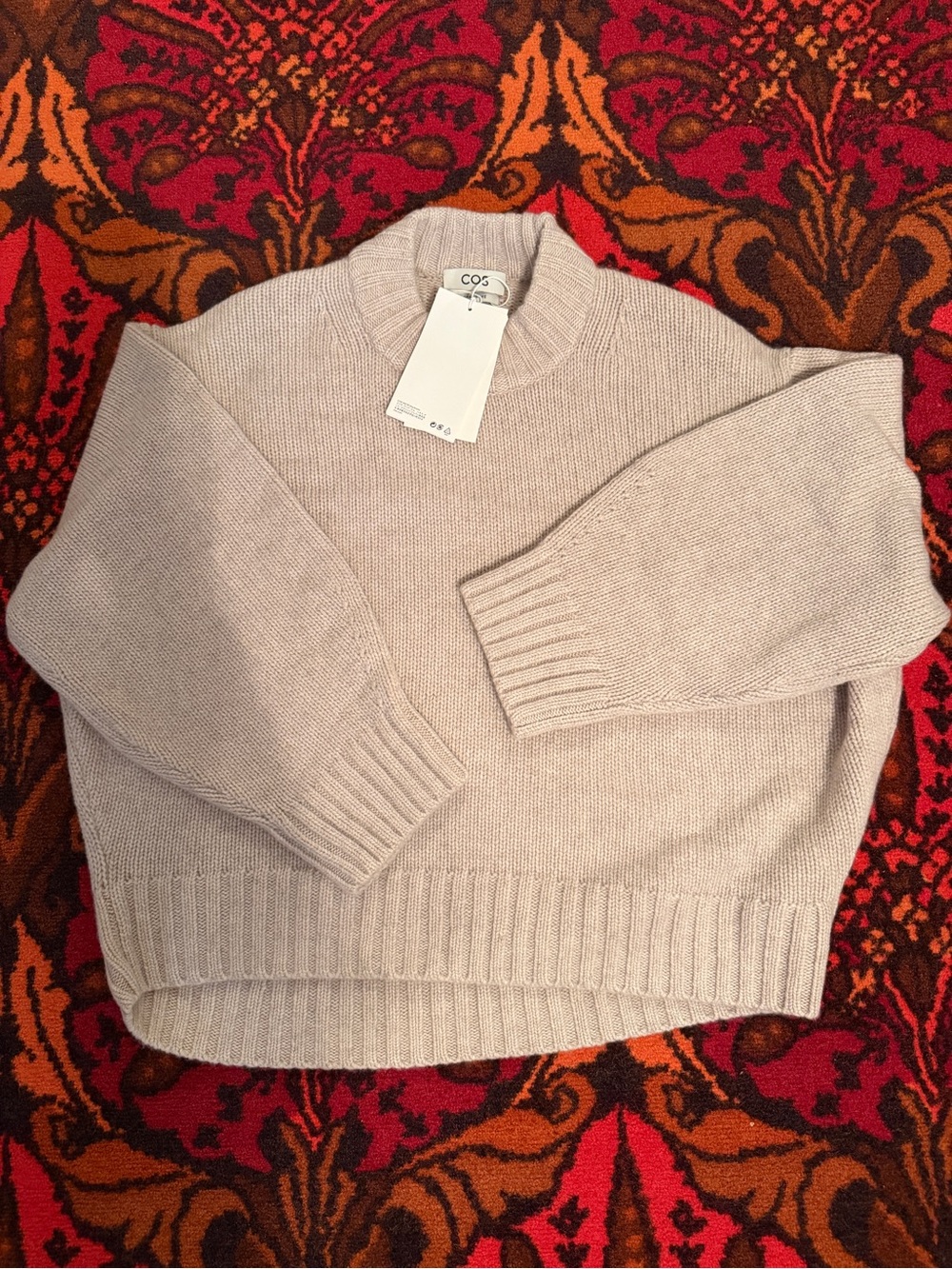 COS Chunky Cashmere Sweater in Light Beige (2023 version)